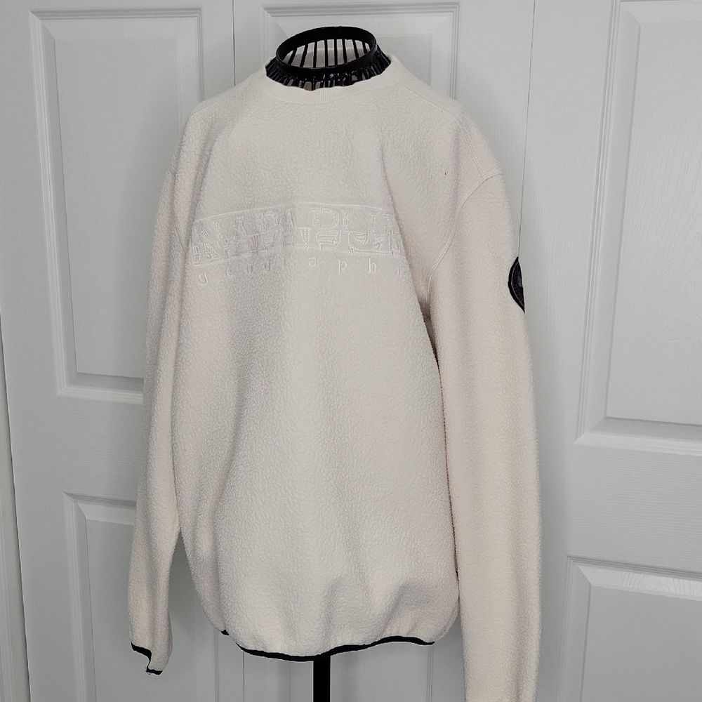 NAPAPIJRA Women's Cream Fleece Size Large